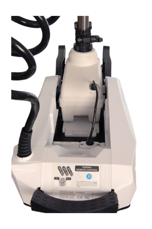 Haswing Cayman 12 v B55 lbs GPS 60"(152.5cm) sanal çapa (kumandadan çapa) krom şaft tekne motoru