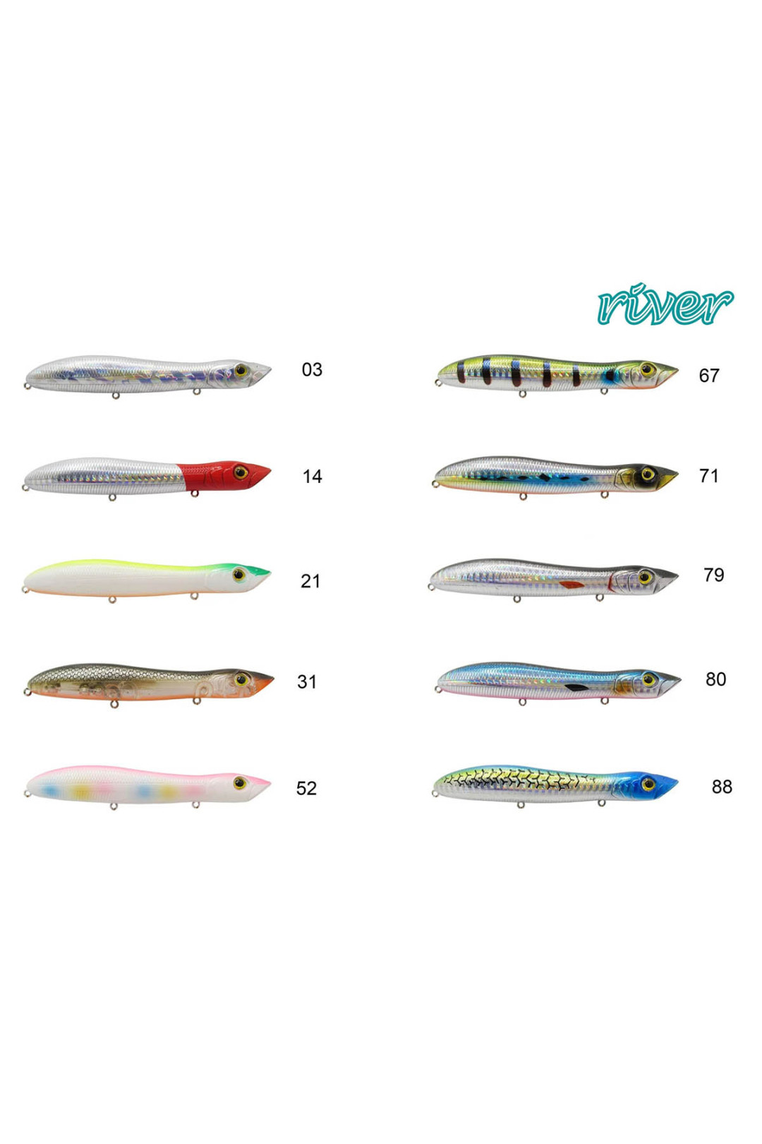 River Lazy Popper 125 12.5Cm 18G Maket Balık