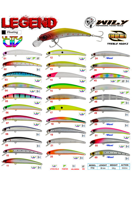 Wily Legend 9 cm Maket Balık 5.8 gr (0-0.6M)